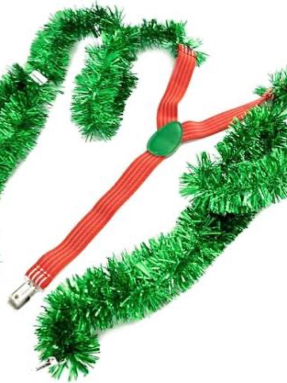 NWOT Christmas Tinsel Suspenders | Perfect Accessory for Season's Theme Parties